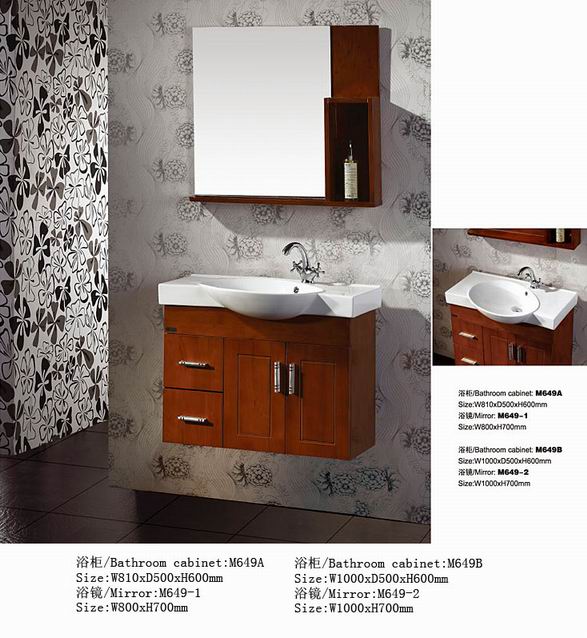 Solid wood vanity TFM649